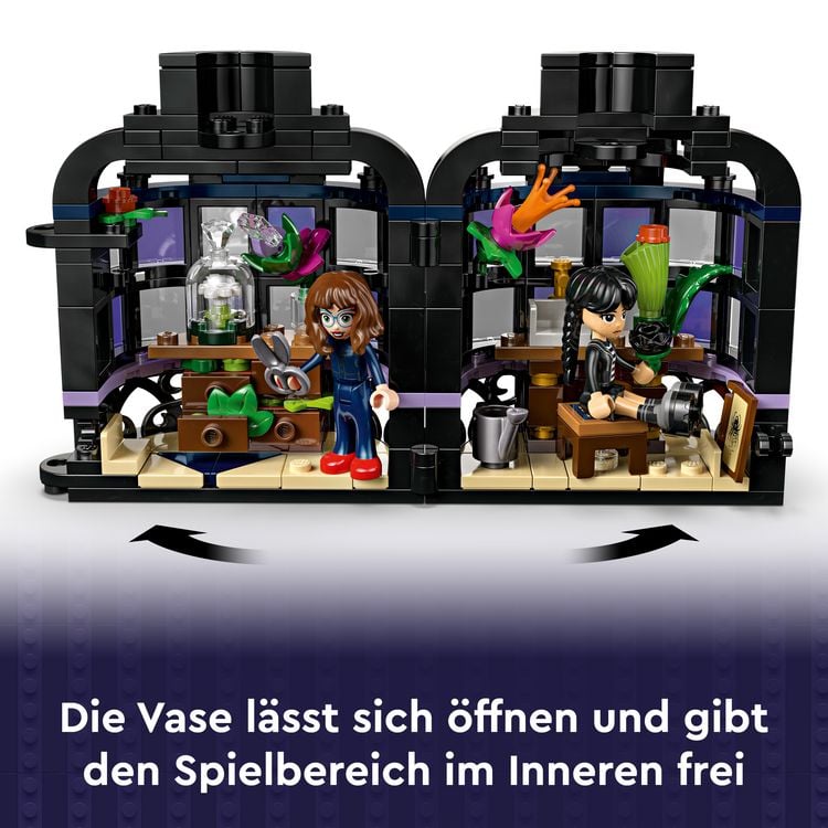 Produktbild: LEGO 76784 Wednesday Schwarze Dahlie, Kinder Geschenk, Spielzeug