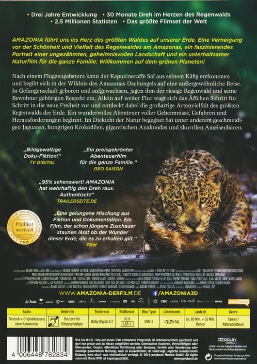 Produktbild: Amazonia - Abenteuer im Regenwald