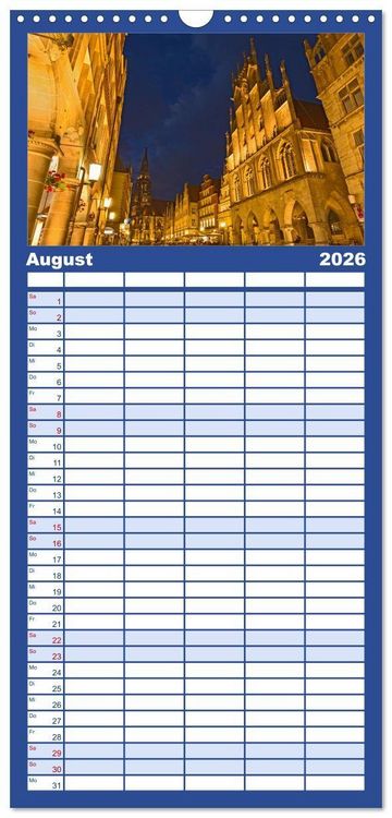 Produktbild: Familienplaner 2026 - Magisches M&uuml;nster mit 5 Spalten (Wandkalender, 21 x 45 cm) CALVENDO