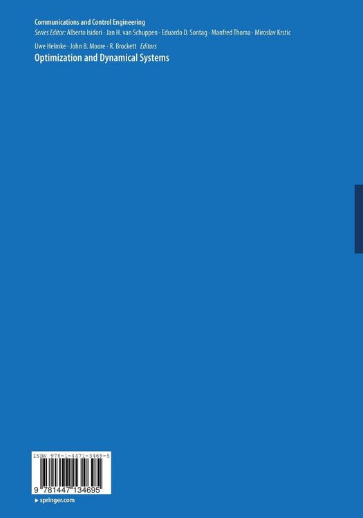 Produktbild: Optimization and Dynamical Systems