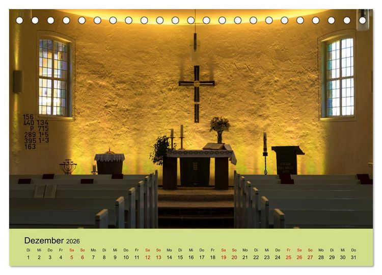 Produktbild: Pilgern im Waldecker Upland (Tischkalender 2026 DIN A5 quer), CALVENDO Monatskalender