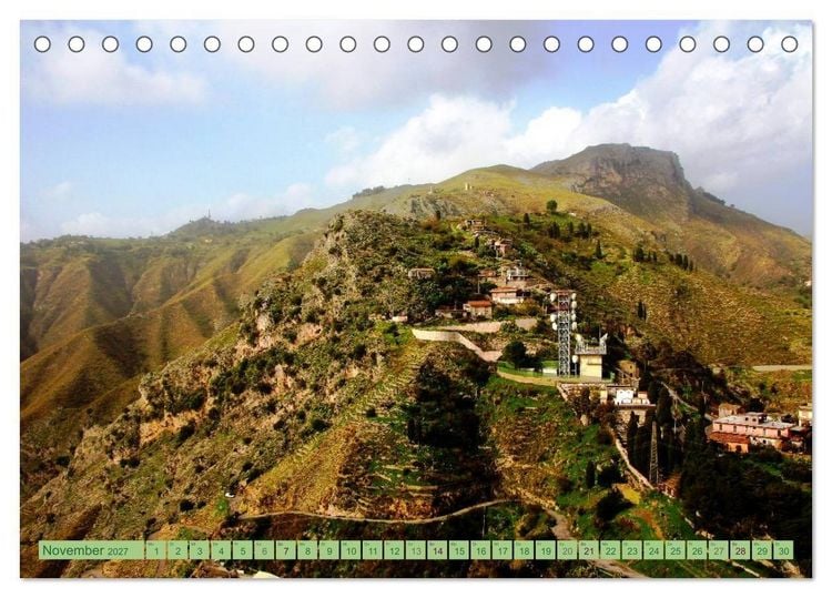 Produktbild: Taormina, die Stadt mit Blick auf den &Auml;tna (Tischkalender 2027 DIN A5 quer), CALVENDO Monatskalender
