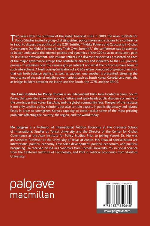 Produktbild: Middle Powers and G20 Governance