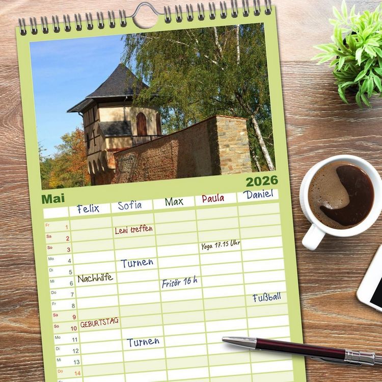 Produktbild: Familienplaner 2026 - Zwickau - Stadt an der Mulde mit 5 Spalten (Wandkalender, 21 x 45 cm) CALVENDO