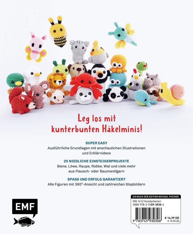 Produktbild: Die Mini-Amigurumi-H&auml;kelschule