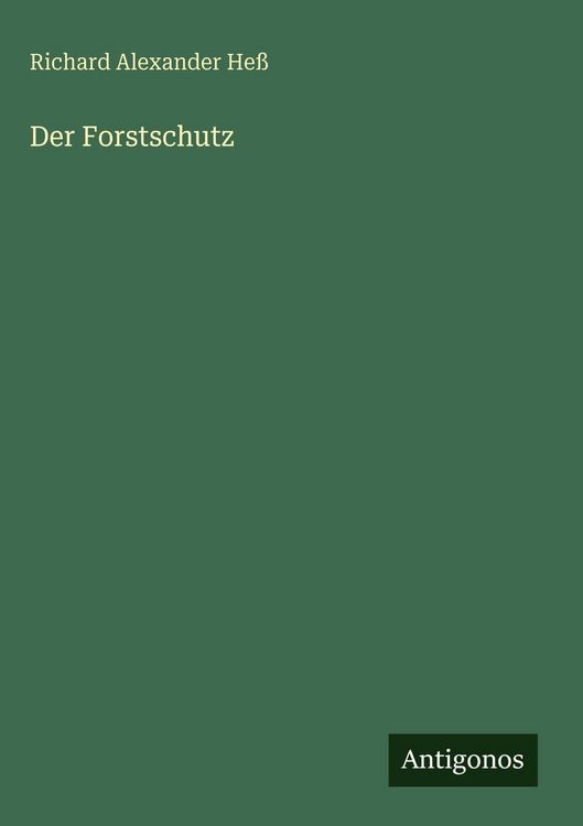 Produktbild: Der Forstschutz