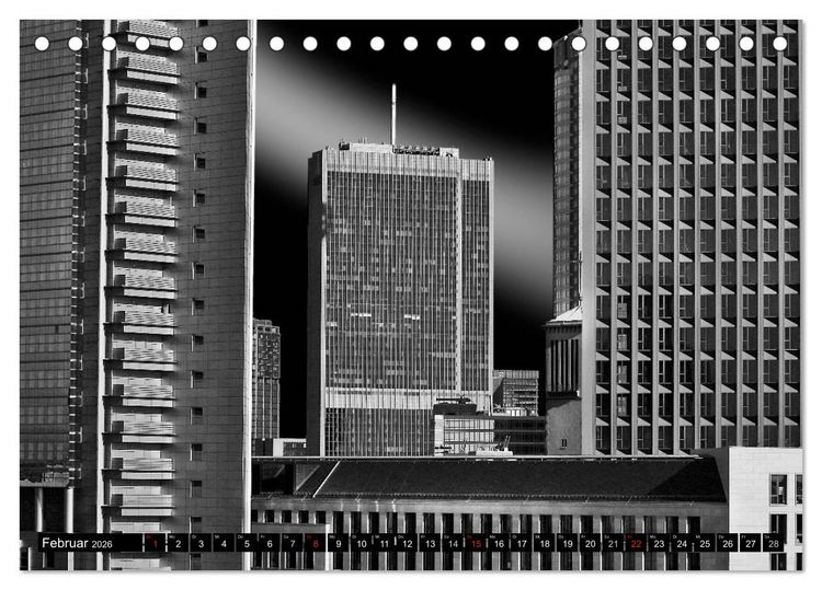 Produktbild: Faszination Frankfurter Architektur (Tischkalender 2026 DIN A5 quer), CALVENDO Monatskalender
