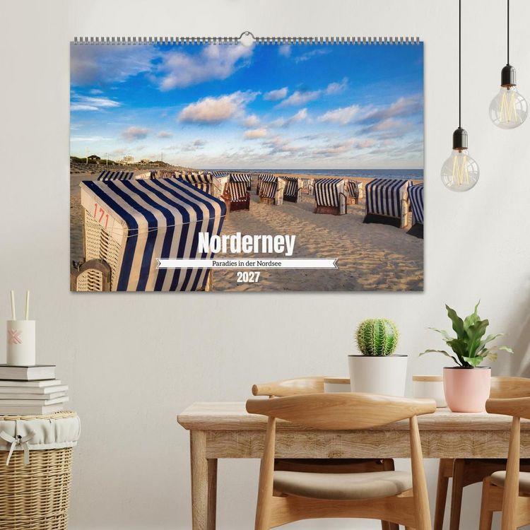 Produktbild: Norderney Paradies in der Nordsee (Wandkalender 2027 DIN A2 quer), CALVENDO Monatskalender