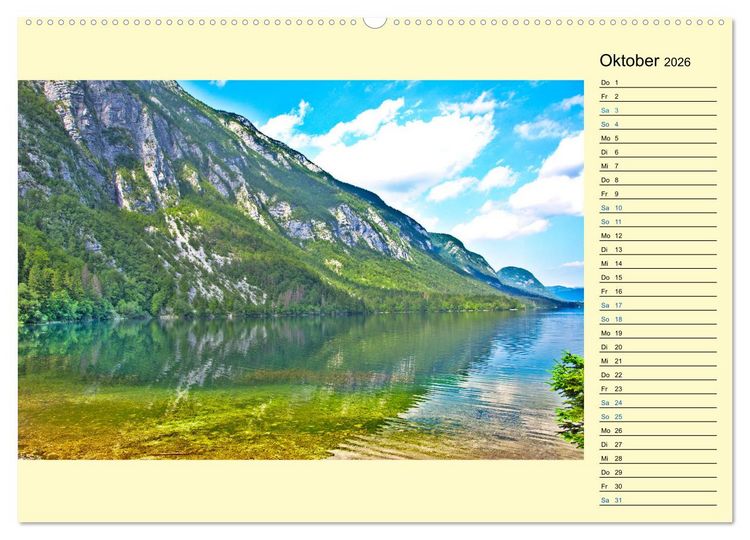 Produktbild: Slowenien - Impressionen eines Naturjuwels (Wandkalender 2026 DIN A2 quer), CALVENDO Monatskalender