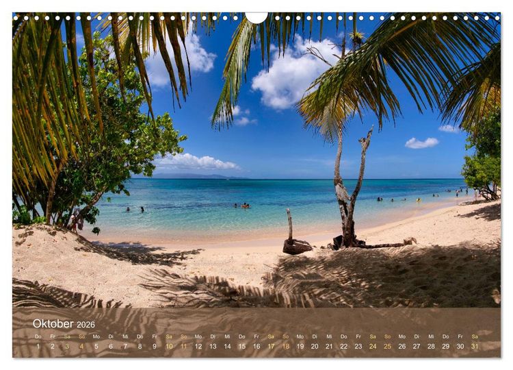 Produktbild: Guadeloupe - Karibische Traumstr&auml;nde (Wandkalender 2026 DIN A3 quer), CALVENDO Monatskalender