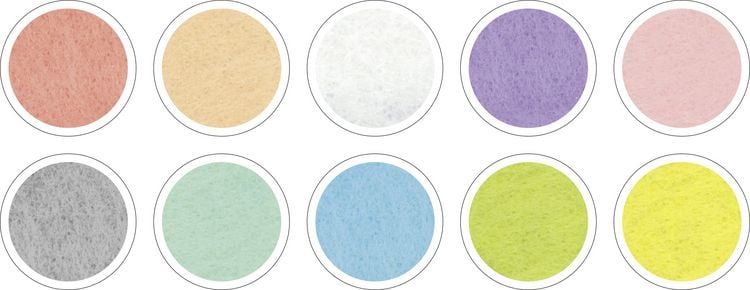 Produktbild: Folia Bastelfilz PASTELL 150g/m&sup2;, 20x30cm, 10 Blatt farbig