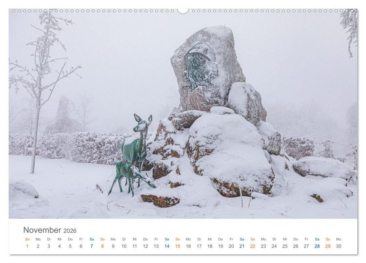 Produktbild: Oberhof - Urlaubsparadies am Rennsteig (hochwertiger Premium Wandkalender 2026 DIN A2 quer), Kunstdruck in Hochglanz