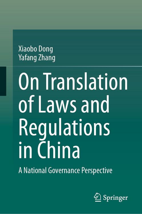 Produktbild: On Translation of Laws and Regulations in China