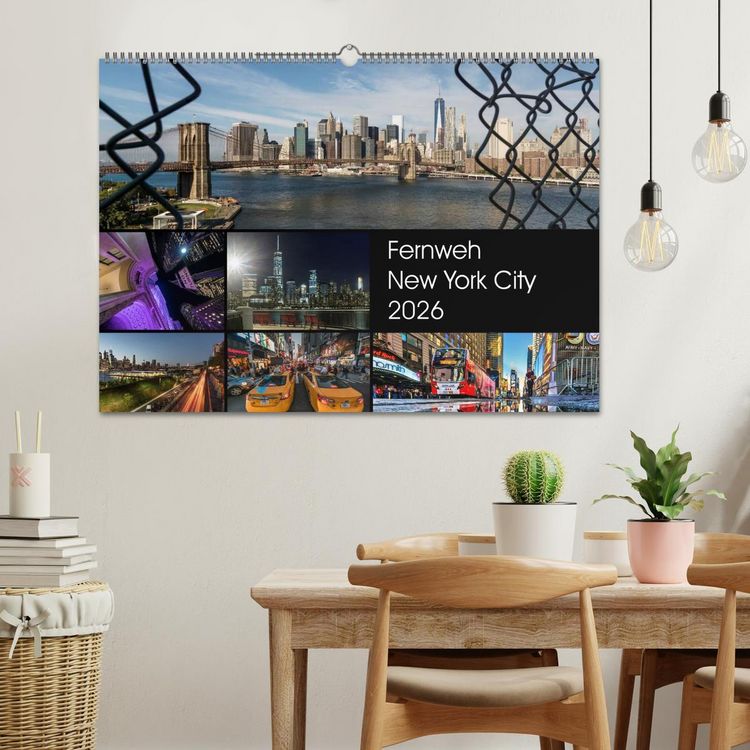Produktbild: Fernweh New York City (Wandkalender 2026 DIN A2 quer), CALVENDO Monatskalender