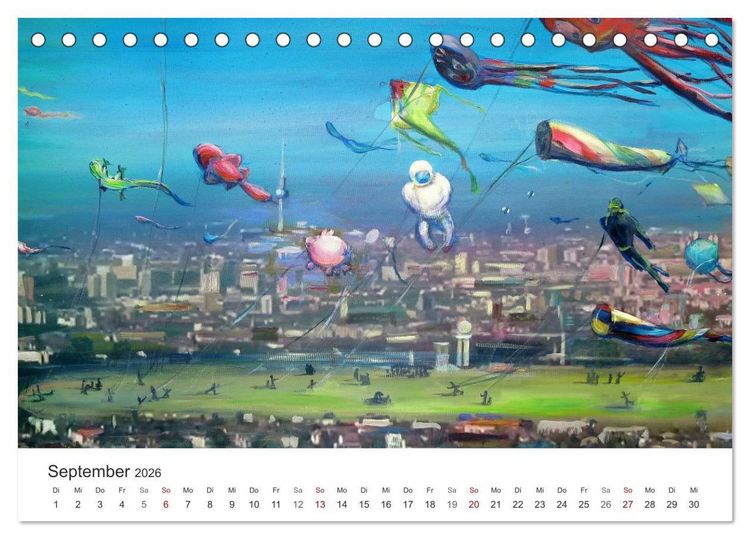 Produktbild: Berlin erlebt und gemalt - Ren&eacute;e K&ouml;nig (Tischkalender 2026 DIN A5 quer), CALVENDO Monatskalender