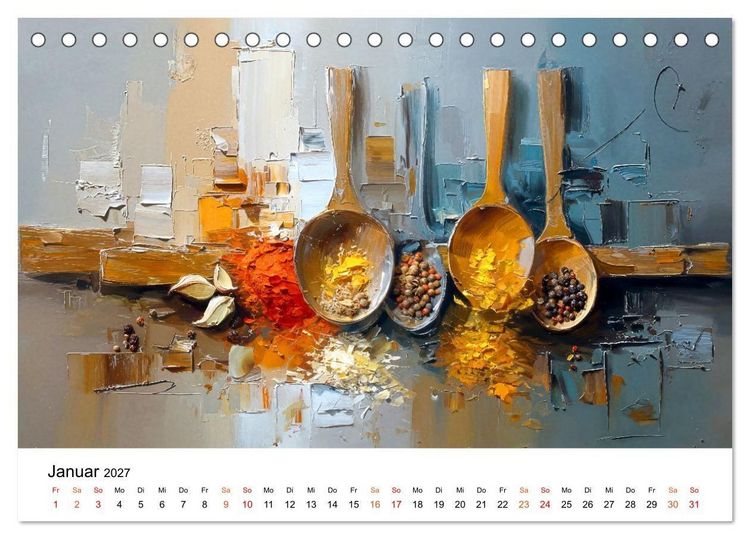 Produktbild: K&uuml;chen Poesie (Tischkalender 2027 DIN A5 quer), CALVENDO Monatskalender