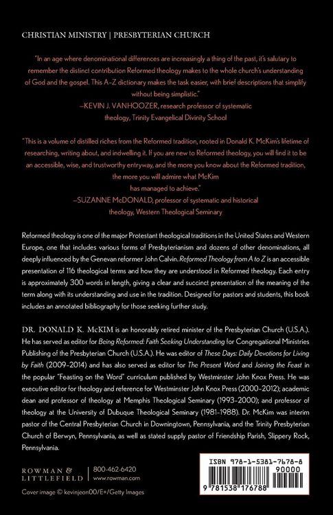 Produktbild: Reformed Theology from A to Z