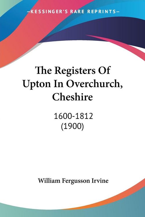 Produktbild: The Registers Of Upton In Overchurch, Cheshire