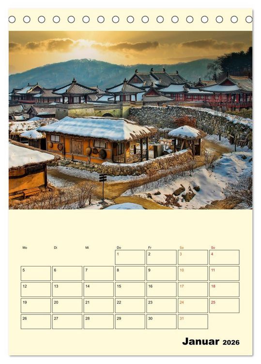 Produktbild: S&uuml;dkorea - Tradition und Hightech (Tischkalender 2026 DIN A5 hoch), CALVENDO Monatskalender