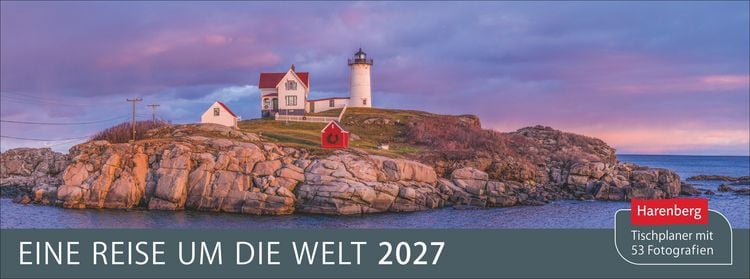 Produktbild: Eine Reise um die Welt Premium-Tischplaner 2027 - Wochenkalender mit 53 Fotografien