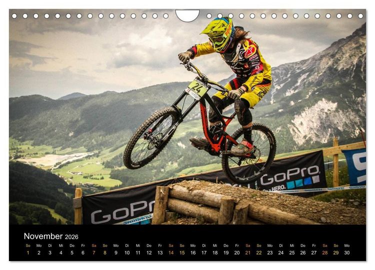 Produktbild: Downhill Racing 2026 (Wandkalender 2026 DIN A4 quer), CALVENDO Monatskalender