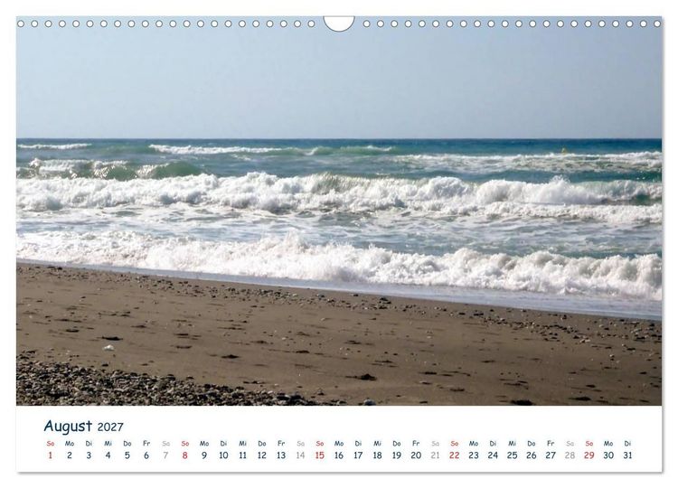 Produktbild: COSTA DEL SOL - Wellenspiel (Wandkalender 2027 DIN A3 quer), CALVENDO Monatskalender