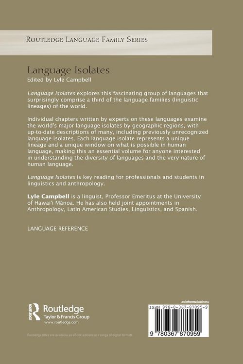 Produktbild: Language Isolates