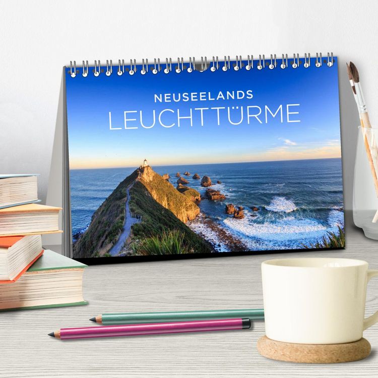 Produktbild: Neuseelands Leuchtt&uuml;rme (Tischkalender 2026 DIN A5 quer), CALVENDO Monatskalender