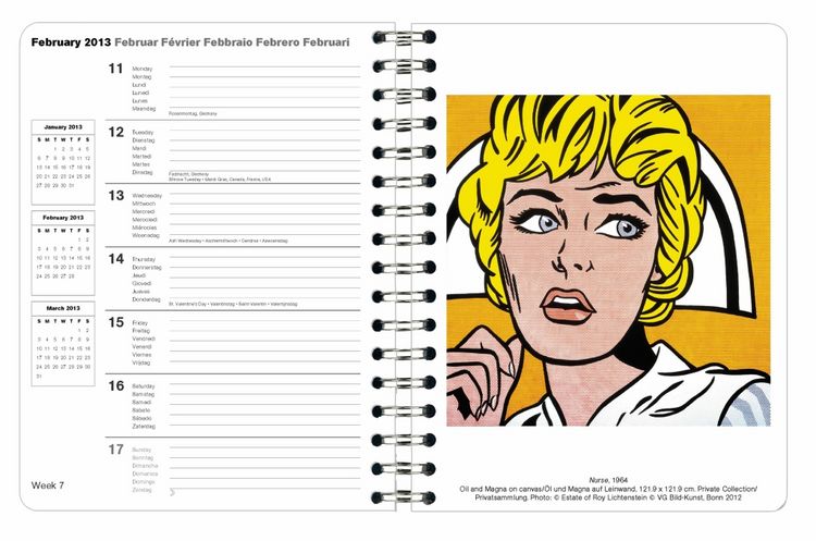 Produktbild: Roy Lichtenstein, Buchkalender 2013