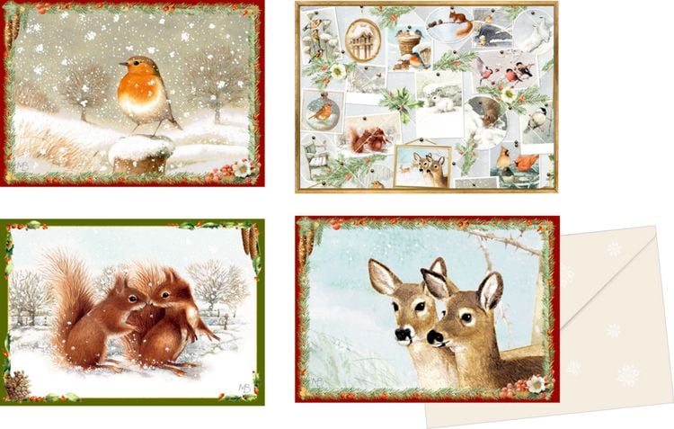 Produktbild: Mini-Adventskalender-Sortiment &ndash; Marjoleins Weihnachtsgr&uuml;&szlig;e