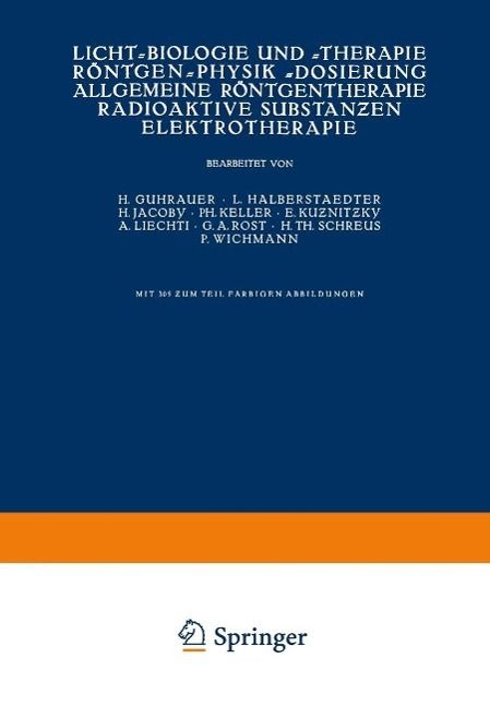 Produktbild: Licht-Biologie und -Therapie R&ouml;ntgen-Physik -Dosierung Allgemeine R&ouml;ntgentherapie Radioaktive Substanzen Elektrotherapie