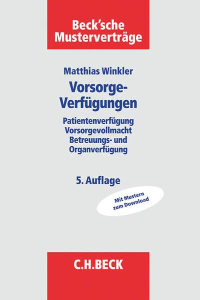 Produktbild: Vorsorgeverf&uuml;gungen