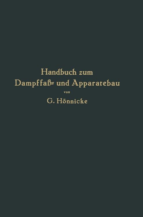 Produktbild: Handbuch zum Dampffa&szlig;- und Apparatebau