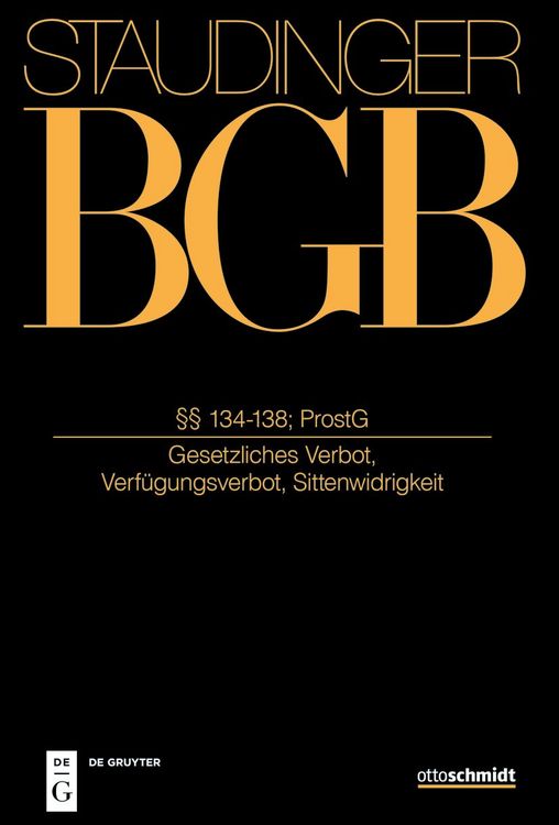 Produktbild: &sect;&sect; 134-138; ProstG