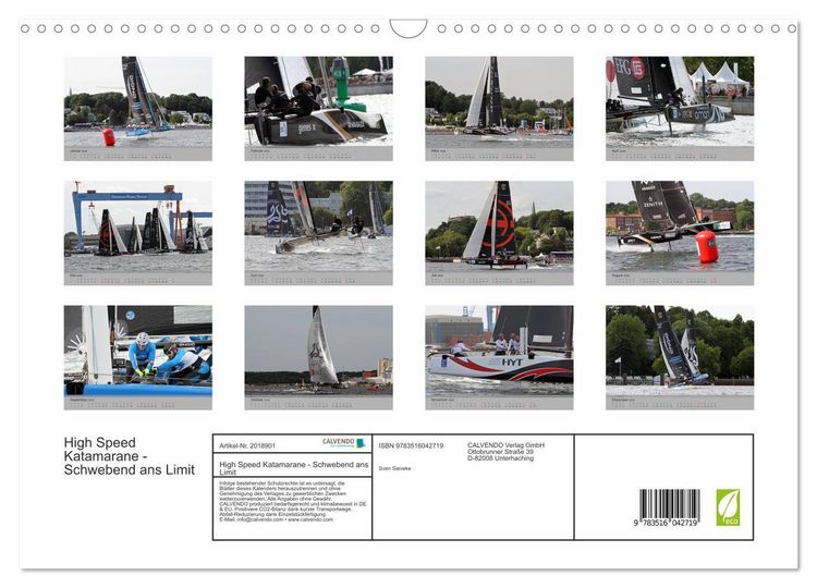Produktbild: High Speed Katamarane - Schwebend ans Limit (Wandkalender 2026 DIN A3 quer), CALVENDO Monatskalender