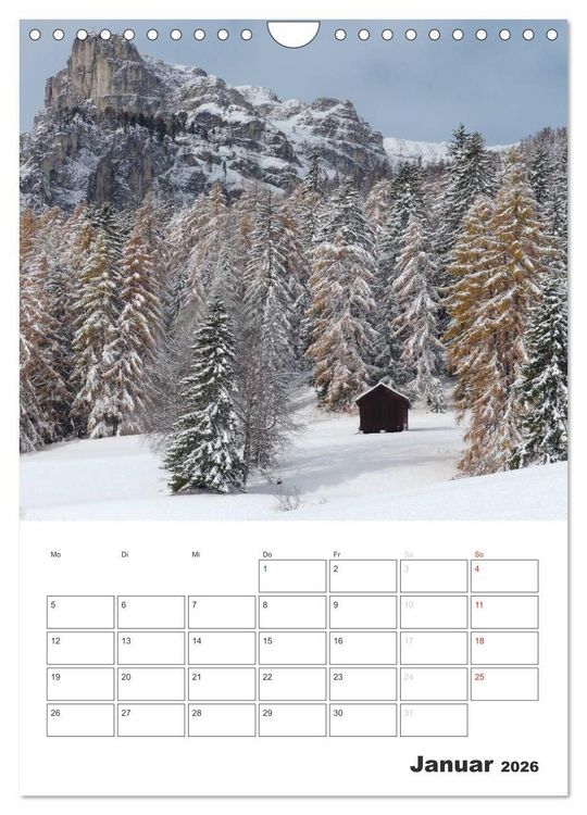 Produktbild: Alta Badia &ndash; Traumlandschaft f&uuml;r Bergsteiger und Wanderer (Wandkalender 2026 DIN A4 hoch), CALVENDO Monatskalender