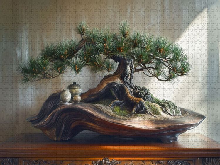 Produktbild: CALVENDO Puzzle Wurzeln, die Geschichten erz&auml;hlen - Bonsai | 1000 Teile Lege-Gr&ouml;&szlig;e 64x48cm Foto-Puzzle f&uuml;r gl&uuml;ckliche Stunden