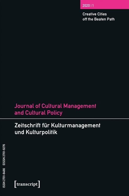 Produktbild: Journal of Cultural Management and Cultural Policy/Zeitschrift f&uuml;r Kulturmanagement und Kulturpolitik