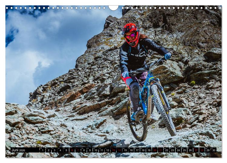 Produktbild: Downhill Action (Wandkalender 2026 DIN A3 quer), CALVENDO Monatskalender