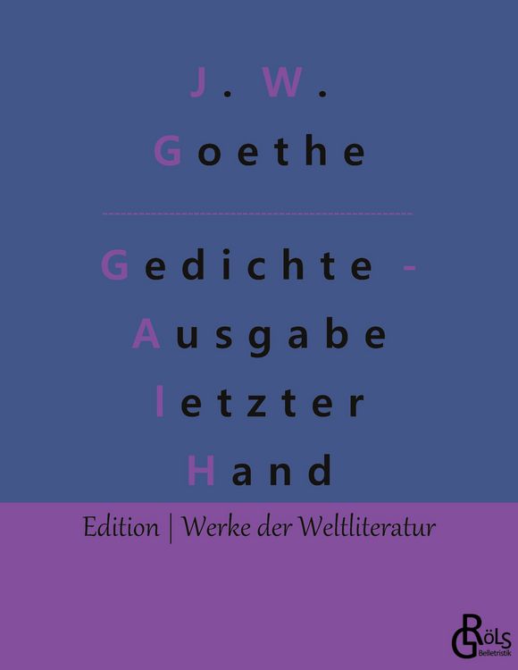 Produktbild: Gedichte - Ausgabe letzter Hand