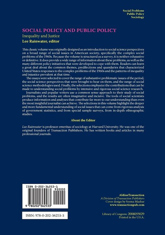 Produktbild: Social Policy and Public Policy