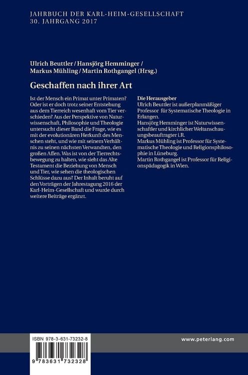 Produktbild: Geschaffen nach ihrer Art