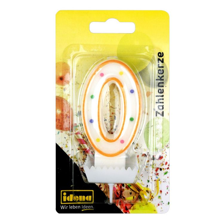 Produktbild: Idena Zahlenkerze 0 orange