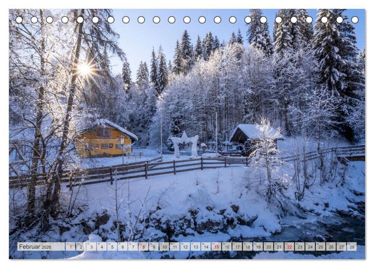 Produktbild: Es gr&uuml;&szlig;t M&uuml;hlbach am Hochk&ouml;nig (Tischkalender 2026 DIN A5 quer), CALVENDO Monatskalender