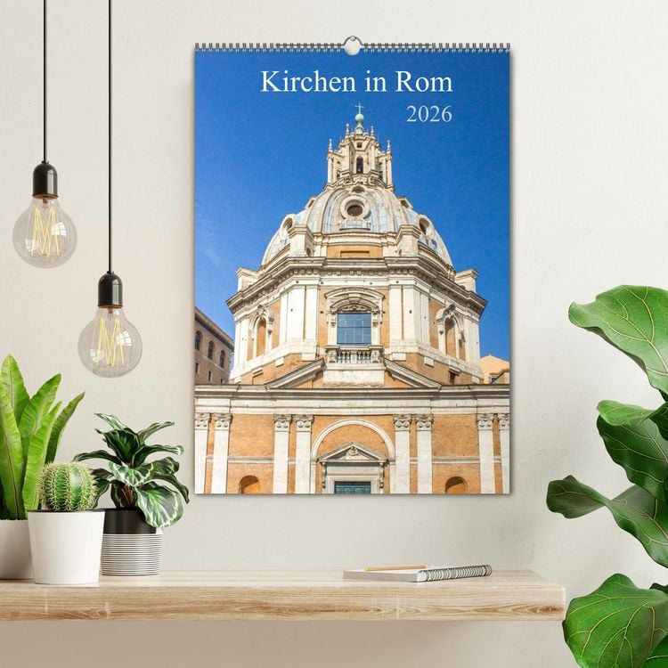 Produktbild: Kirchen in Rom (Wandkalender 2026 DIN A2 hoch), CALVENDO Monatskalender