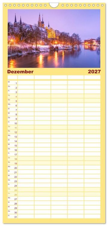 Produktbild: Familienplaner 2027 - Merseburg - Meine Domstadt an der Saale mit 5 Spalten (Wandkalender, 21 x 45 cm) CALVENDO