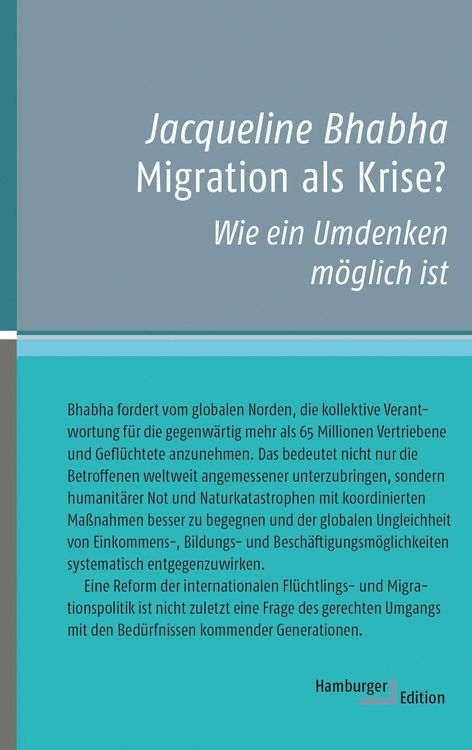 Bild vom Artikel Migration als Krise? vom Autor Jacqueline Bhabha