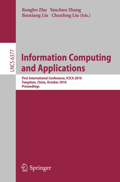 Produktbild: Information Computing and Applications