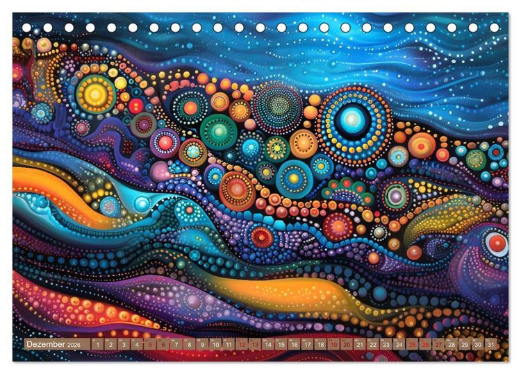 Produktbild: Aborigines - Farben des Outback (Tischkalender 2026 DIN A5 quer), CALVENDO Monatskalender