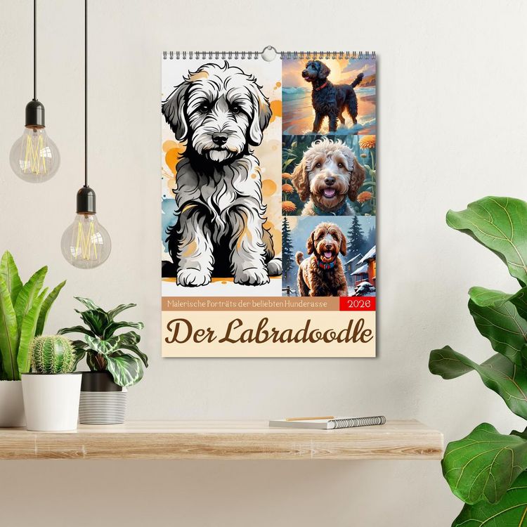 Produktbild: Der Labradoodle (Wandkalender 2026 DIN A3 hoch), CALVENDO Monatskalender